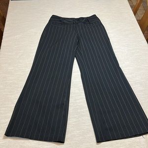Cato Black with white pinstripes pants. Size 6. Waist 15.5” Inseam 31”